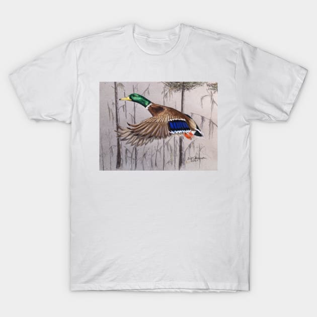 Mallard Duck T-Shirt by Bill Cameron Fine Art